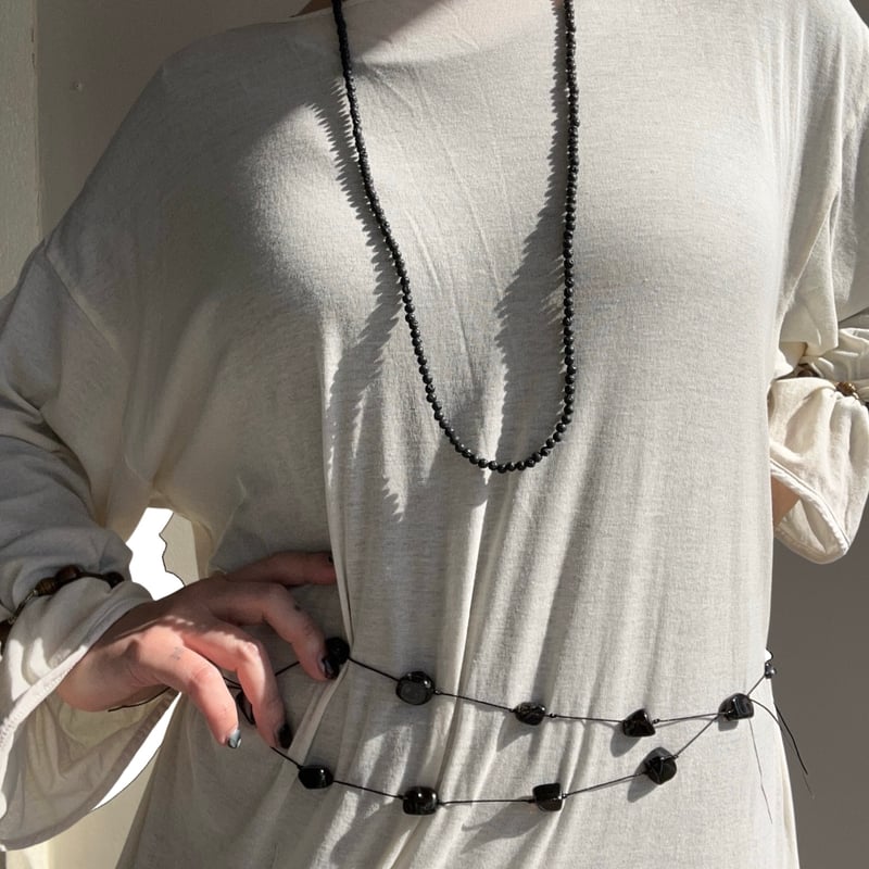 Long gem necklace 📿 | SATOKO OISHI