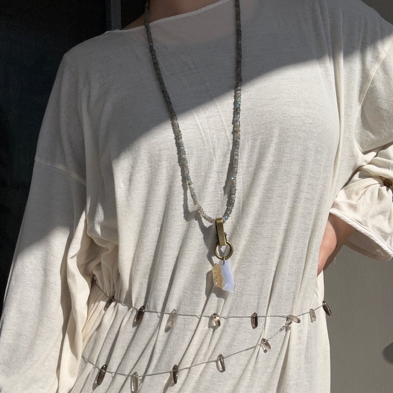 Long gem necklace 📿 | SATOKO OISHI
