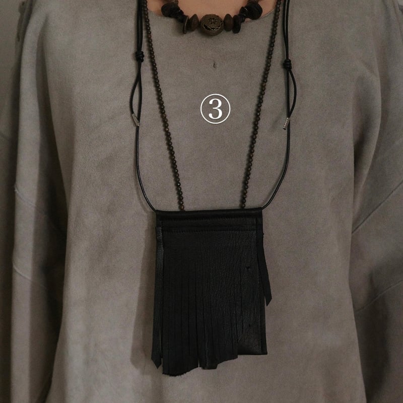 amulet pouch (ブラック⚫️) | SATOKO OISHI