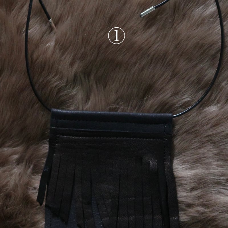 amulet pouch (ブラック⚫️) | SATOKO OISHI