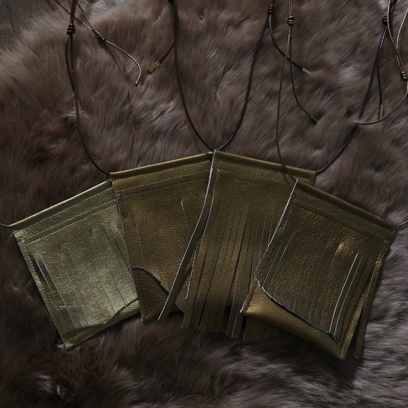 amulet pouch (ゴールドブラウン🟤🟡) | SATOKO OISHI