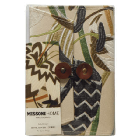 MISSONI HOME 文庫本ブックカバー　Beige Lotus
