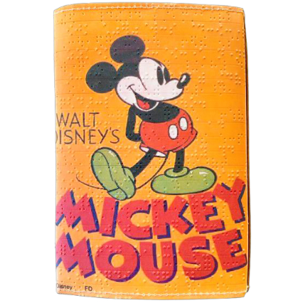 MICKEY MOUSE 文庫本ブックカバー | Quaint Design