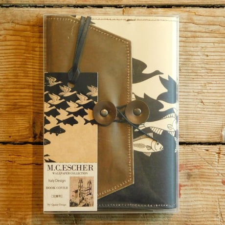 M.C.ESCHER コンビ文庫本ブックカバー　SKY＆WATER