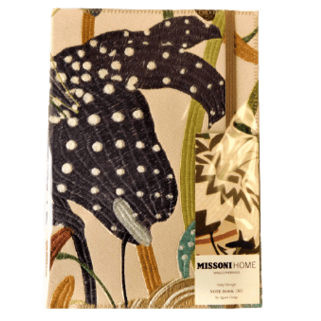 MISSONI HOME Ａ５判ノート［方眼罫］　Beige Lotus