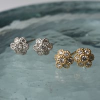 Fleur diamond earrings