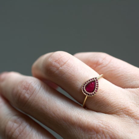 pebble ruby ring