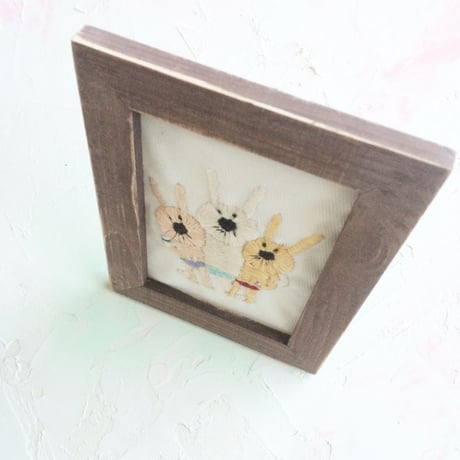 裸３兄弟☆（刺繍作品）