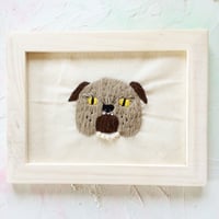 刺繍わんこの肖像画『ドルバフ』
