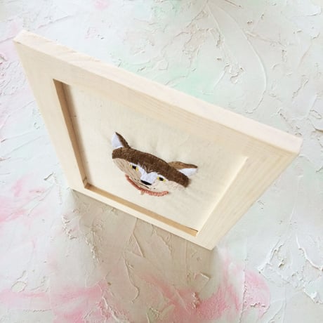 刺繍わんこの肖像画　『さといも』