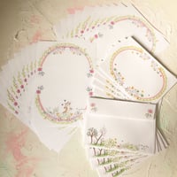 Ricco.Coオリジナルレターセット♡花園のダンシングねこ編