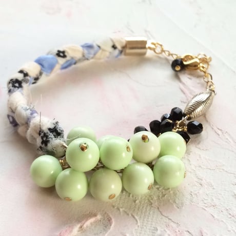 マスカットのぷちぷちブレスレット♡