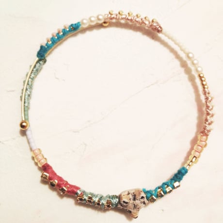 いっぴきおおかみのフープブレスレット　PicaRi BY Ricco.Co
