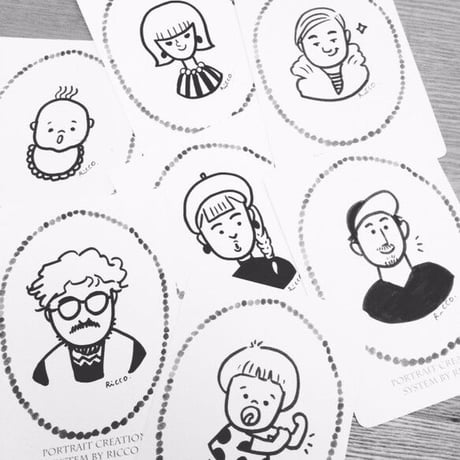 スタンプ風似顔絵♡