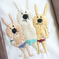 裸３兄弟☆（刺繍作品）