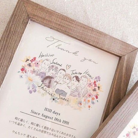 感謝状（似顔絵、メッセージ等あり♪）