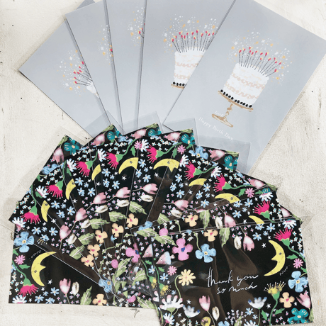 Ricco.オリジナル　thanks card & Birthdaycard  15枚set