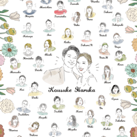 席札ゲストの集合1枚絵♫