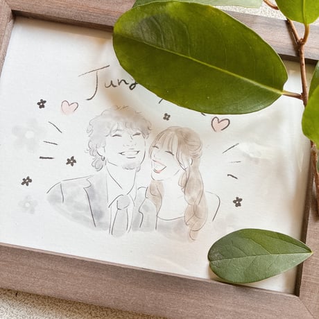 似顔絵ギフト　2Lサイズ