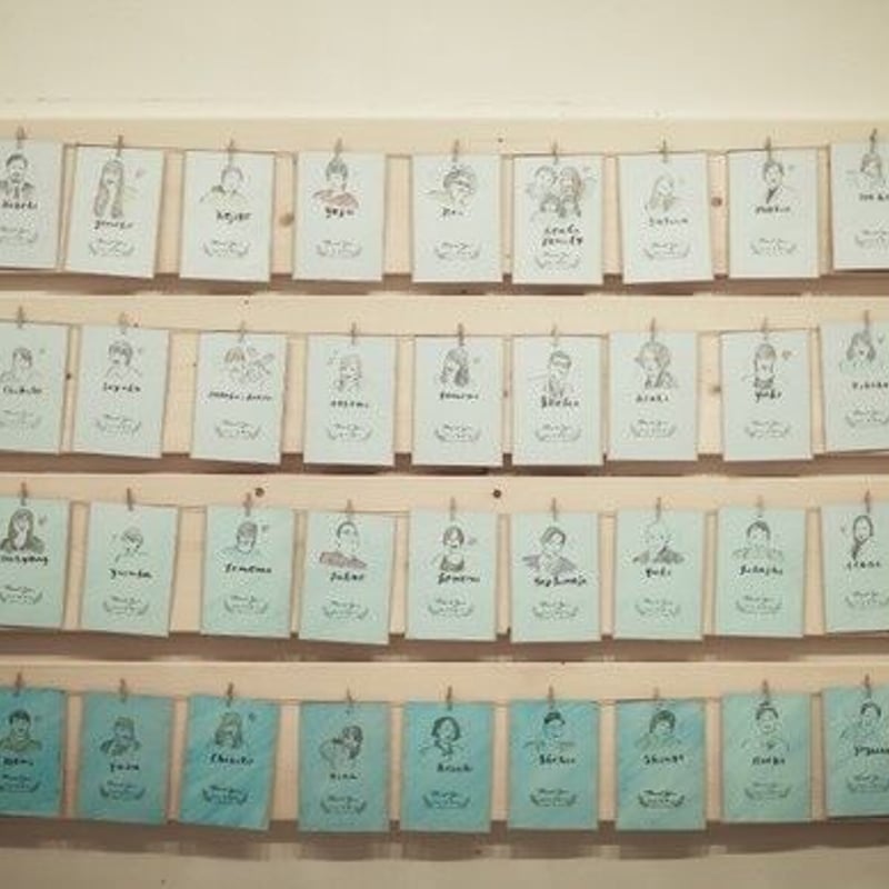 似顔絵オーダー　A3 10名様　金婚式　DHatch 似顔絵オーダー A3 10名様 金婚式 DHatch 似顔絵【結婚記念日