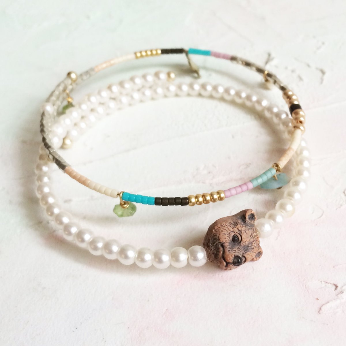 おとぼけくまのフープブレス♡2連セット | Ricco.Shop