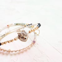 いっぴきおおかみのフープブレスレット♡（２連セット）