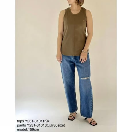 YENN イエン DAMAGED DENIM PANTS Y231-31013QU
