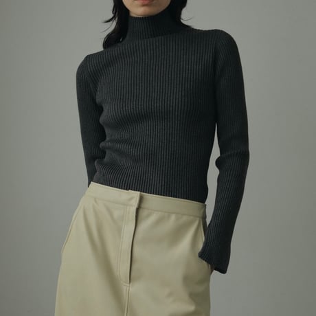 [24’WINTER COLLECTION]ànuke アンヌーク Slit Turtle Knit 62420518