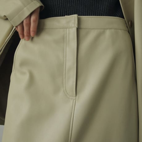 [24’WINTER COLLECTION] ànuke アンヌーク Ecoleather Tight Skirt 62420804