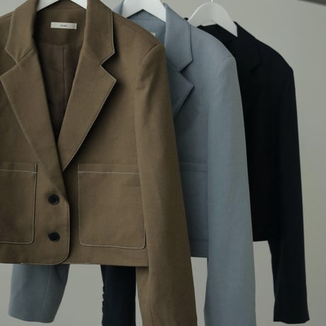 [24’WINTER COLLECTION] ànuke アンヌーク Heather Short Jacket 62420101