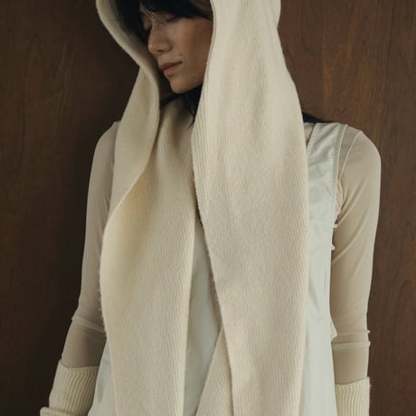 ànuke アンヌーク Hoodie Knit Stole 62421001