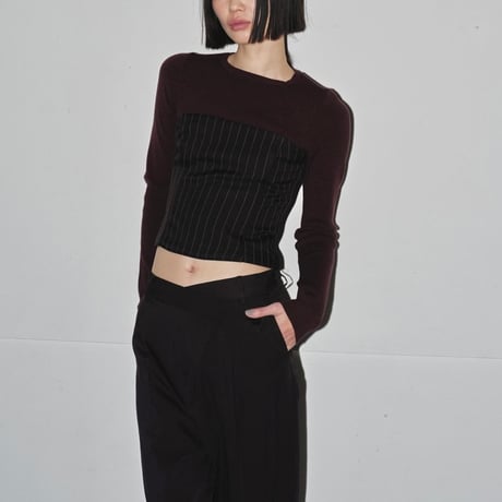 TODAYFUL トゥデイフル Stripe Bustier Tops 12420409
