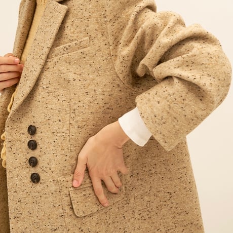 【2024 AUTUMN/WINTER COLLECTION】YENN WOOL TWEED BLAZER Y244-41100