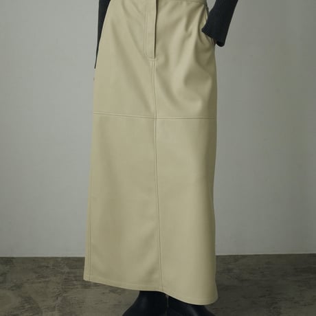 [24’WINTER COLLECTION] ànuke アンヌーク Ecoleather Tight Skirt 62420804