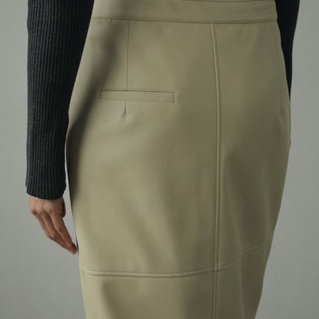 [24’WINTER COLLECTION] ànuke アンヌーク Ecoleather Tight Skirt 62420804