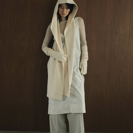 ànuke アンヌーク Hoodie Knit Stole 62421001
