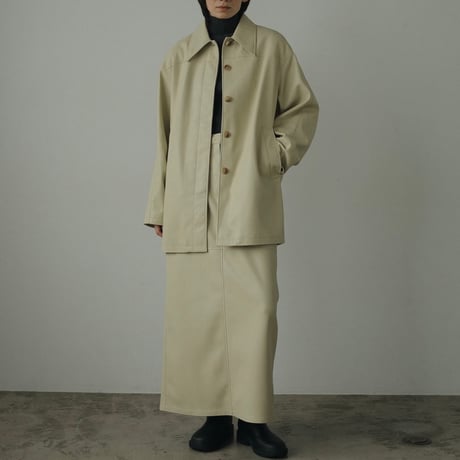 [24’WINTER COLLECTION] ànuke アンヌーク Ecoleather Tight Skirt 62420804
