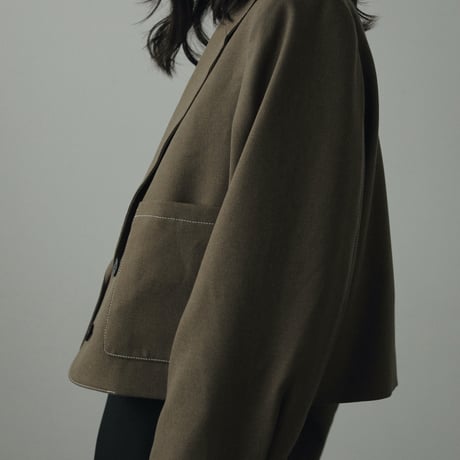[24’WINTER COLLECTION] ànuke アンヌーク Heather Short Jacket 62420101