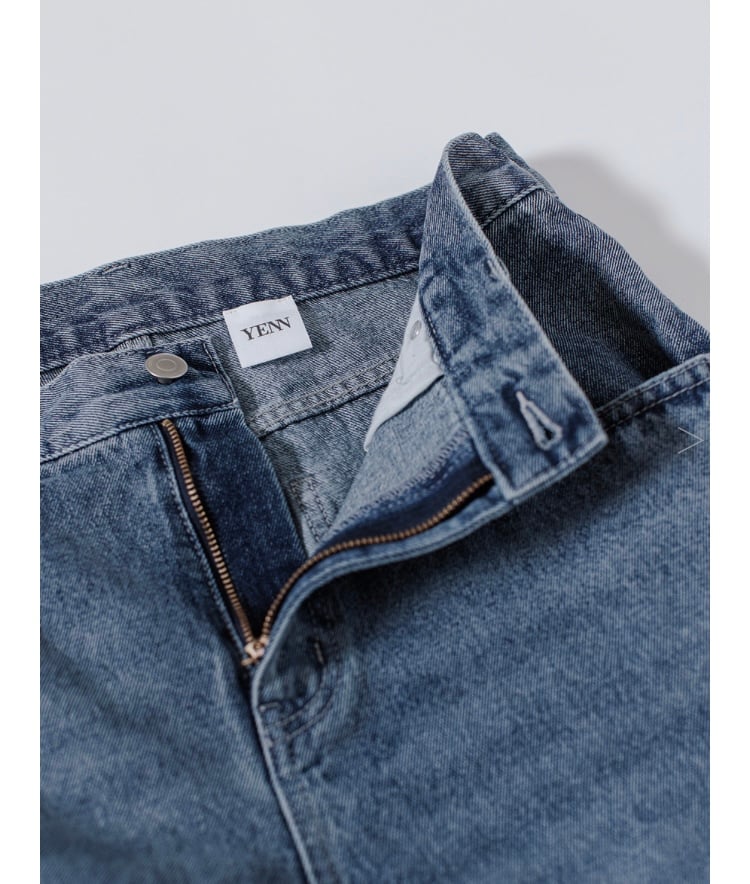 YENN イエン SIDE PLEATED DENIM PANTS Y242-31045 | YENN イエン SIDE PLEATED DENIM PANTS Y242-31045 |
