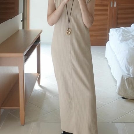 [ànuke 2024 Spring Summer Collection] Cutoff Rib Onepiece 62410310