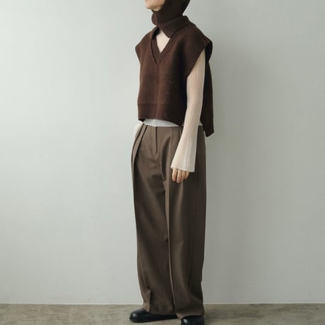 [24’WINTER COLLECTION] ànuke アンヌーク Rib Sheer Knit 62420512