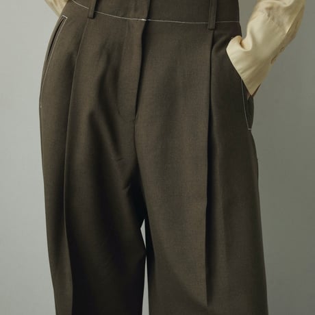 [24’WINTER COLLECTION] ànuke アンヌーク Heather Tuck Pants