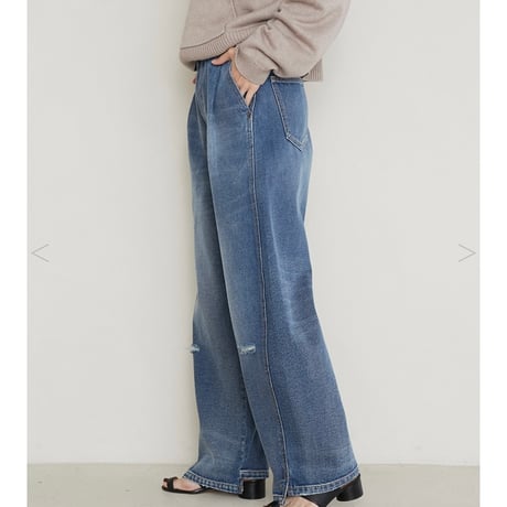 YENN イエン CURVED SEAM DENIM PT Y234-31041