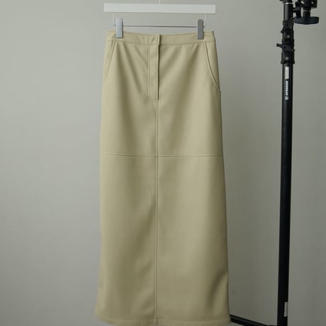 [24’WINTER COLLECTION] ànuke アンヌーク Ecoleather Tight Skirt 62420804