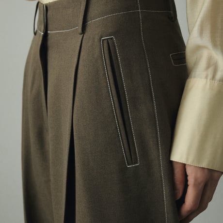 [24’WINTER COLLECTION] ànuke アンヌーク Heather Tuck Pants