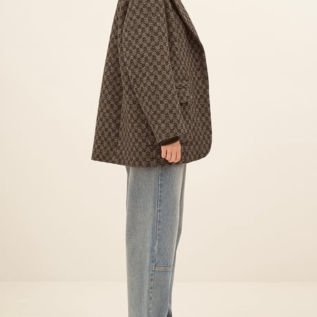 【2024 AUTUMN/WINTER COLLECTION】YENN WOOL TWEED BLAZER Y244-41100