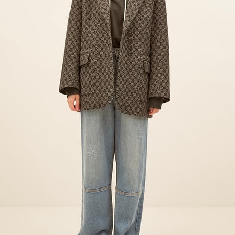 【2024 AUTUMN/WINTER COLLECTION】YENN WOOL TWEED BLAZER Y244-41100