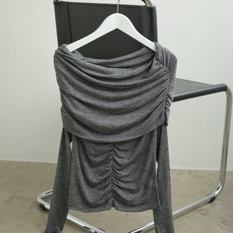 [24’WINTER COLLECTION] ànuke アンヌーク Soft Offshoulder Tops 62420621