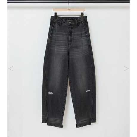 YENN イエン CURVED SEAM DENIM PANTS/GRAY Y243-31082