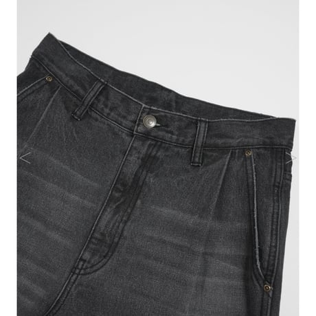 YENN イエン CURVED SEAM DENIM PANTS/GRAY Y243-31082